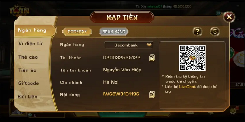 Nạp Tiền Iwin Nhanh Chóng Để Nhận Ngay Ưu Đãi Hấp Dẫn